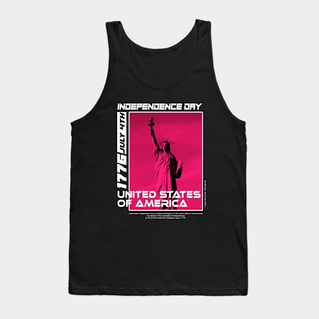 united states independence day july 4th Tank Top by dinoco graphic